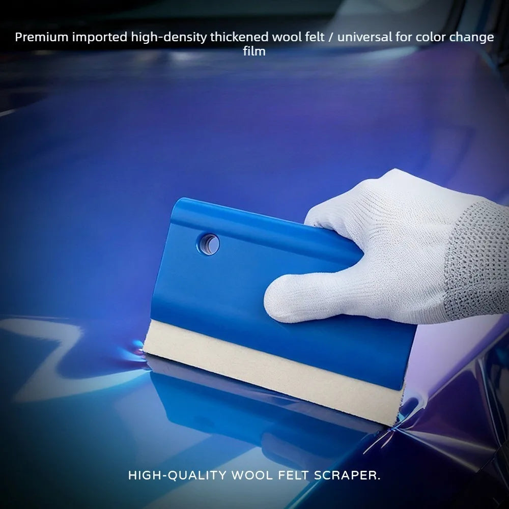 Vinyl Application Squeegee 14cm Wool Felt Edge Scratch Resistant Film Installation Tool