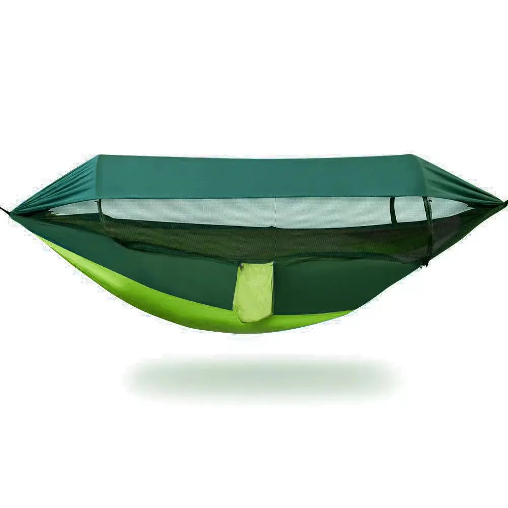 Camping Hammock Quick Open Mosquito Net Outdoor Travel Hammock - Green