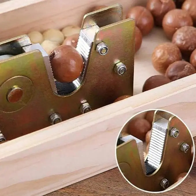 Nutcracker Heavy Duty Manual Nut Opener Stainless Steel Cracker Tool for Walnuts Pecans Hazelnuts