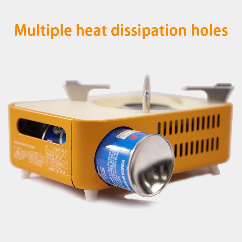 Camping Gas Stove 2.1kW Portable Folding Butane Cassette Burner – Purple