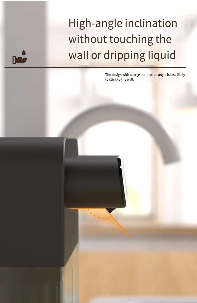 Dual-Channel Automatic Soap Dispenser Large Capacity Touch Screen Fast Response Self-Cleaning