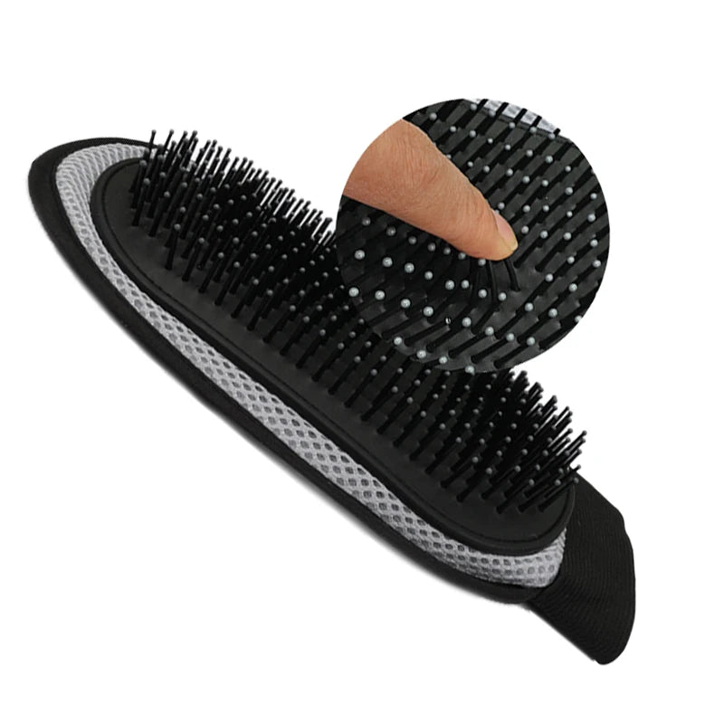 Pet Grooming Glove Washable Hair Removal Brush for Cats and Dogs - Green