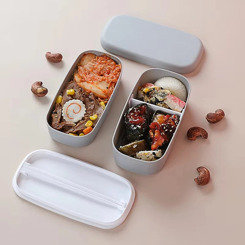 Bento Box 5000ml Double-Layer Sealed Leak-Proof Microwavable Food Storage Container - Green