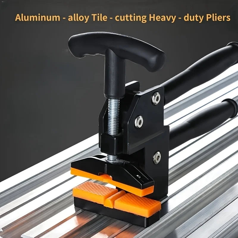 Heavy Duty Tile Breaking Pliers Manual Tile Cutter Aluminum Alloy Rubber Handles