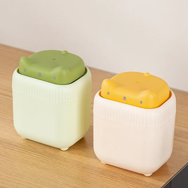 Soap Dispenser 12.5cm Cat-Shaped Press Type - Yellow
