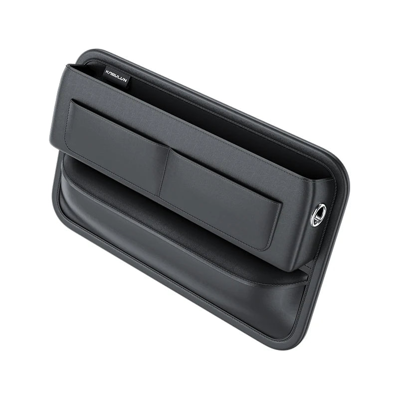 Car Storage Organiser PU Leather Seat Crevice Pocket Multiple Card Slots Central Console Holder