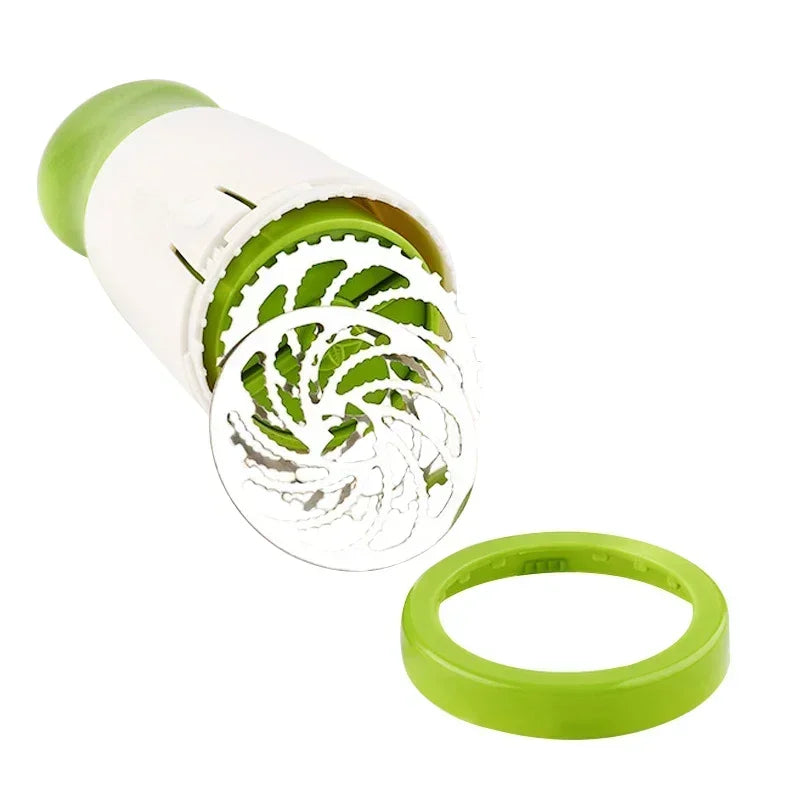 Manual Stainless Steel Herb Grinder Vegetable Chopper Pepper Parsley Cutter – Green