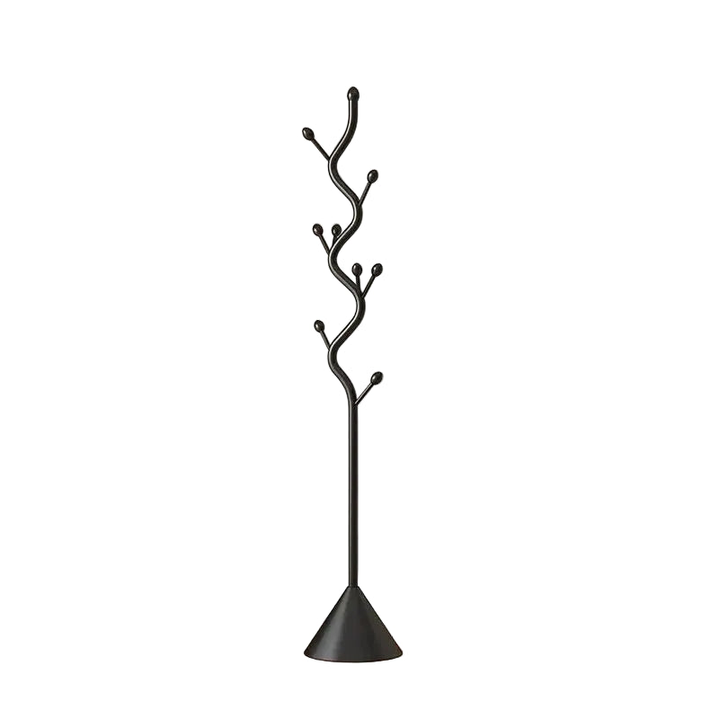 Floor Standing Clothes Hanger – Nordic Carbon Steel Coat Rack - Black