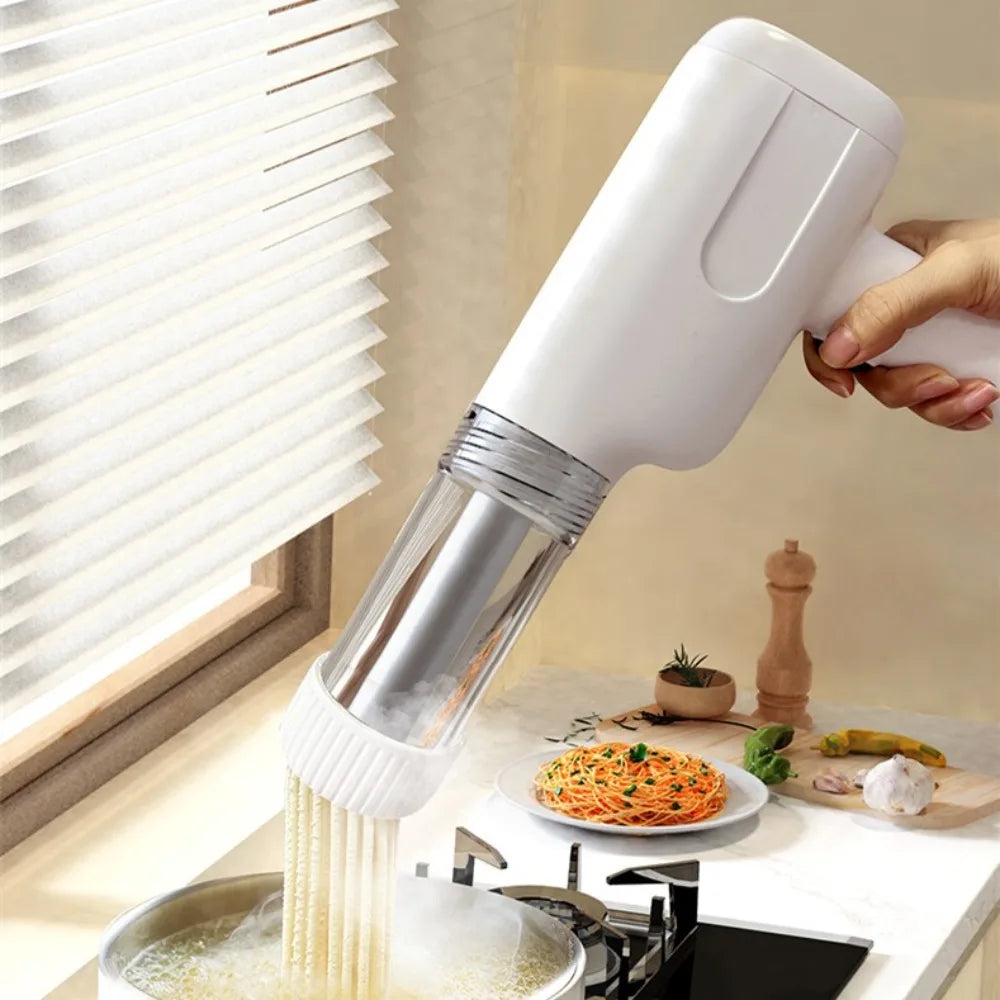 Electric Noodle Machine Handheld Cordless Pasta Maker 6 Moulds Dough Pressing Tool – Blue