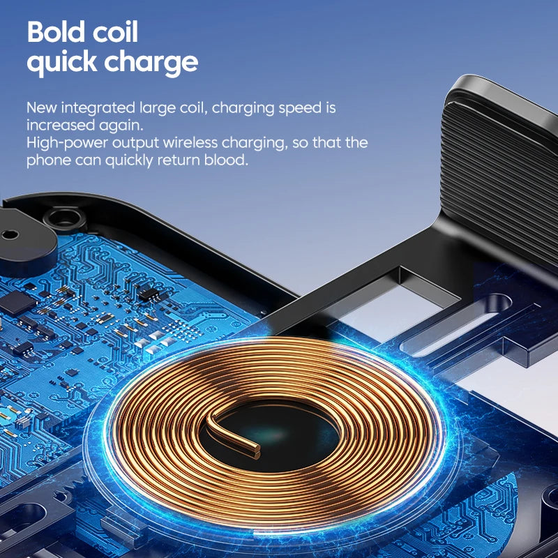 Car Phone Holder 15W Wireless Charging Intelligent Auto Clamp Air Vent Mount Adjustable Stand