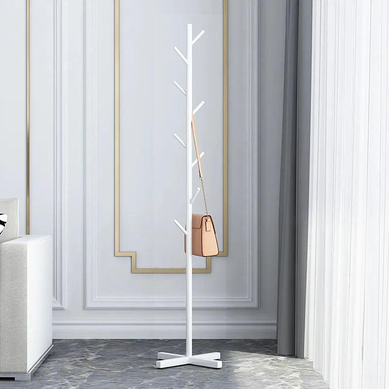 Marble Clothes Rack – Floor-StandingHousehold  Bedroom Simple Coat Rack Clothes Hanger Storage Rack - White