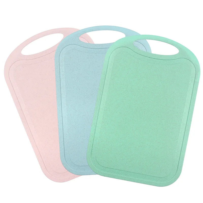 Lightweight Wheat Straw Cutting Board Portable Kitchen Chopping Board – Blue