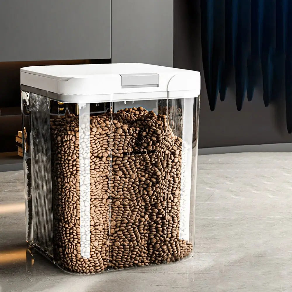 Pet Food Storage Container 5L Airtight Moisture Resistant Dry Food Bin Flip Lid