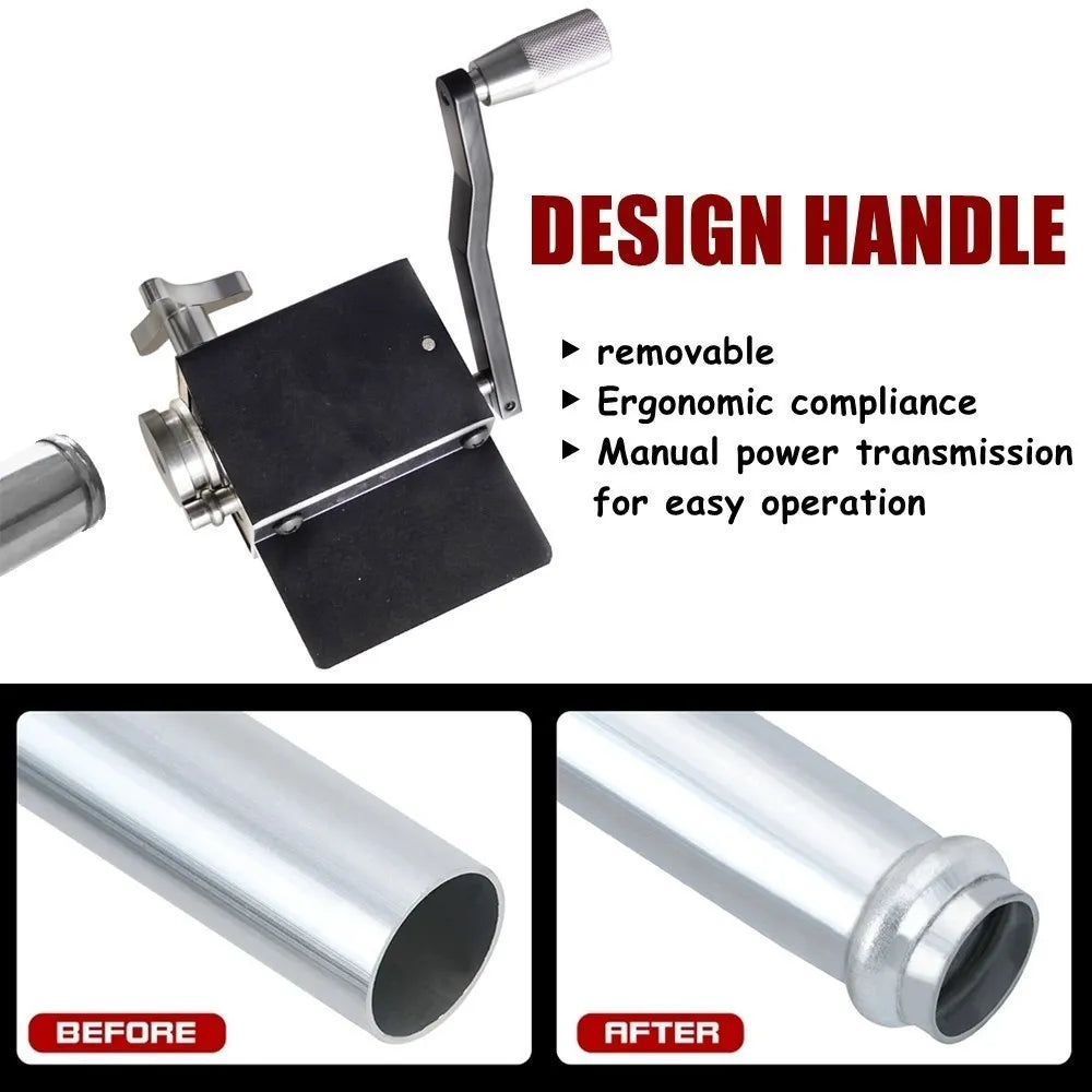 Pipe Tubing Beader Tool Heavy Duty Manual Bead Roller for 16mm+ ID Tubing Intake and Intercooler Pipe Forming Tool