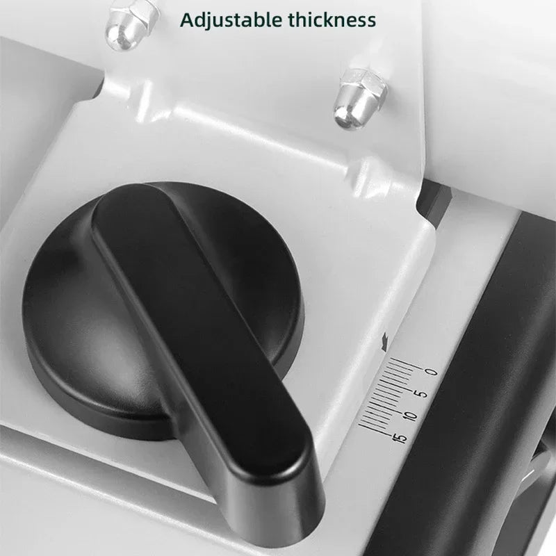 Food Slicer 200W Electric Slicing Machine 190mm Stainless Steel Cutting Wheel – Light Grey