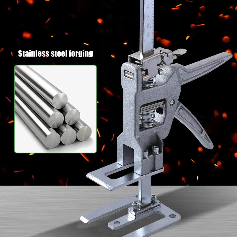 2PCS 12 Inch Labor Saving Arm Jack 0-145mm Height Adjuster Multi-Function Cabinet and Drywall Lift