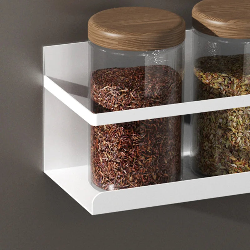 Magnetic Refrigerator Spice Rack Wall Mounted Stainless Steel Storage Shelf Organizer – Green