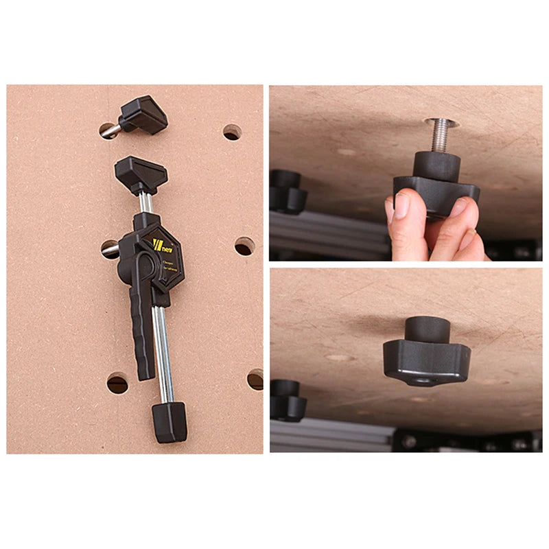 Woodworking Desktop Clip Adjustable Frame – 20mm Woodworking Fast Fixed Clamp Fixture for Benches