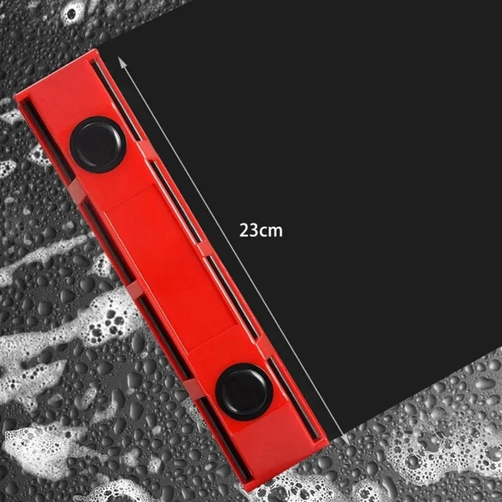 Magnetic Glass Cleaner Double Sided Window Cleaner Tool for High Rise Windows 2 Cleaning Pads 8-20mm