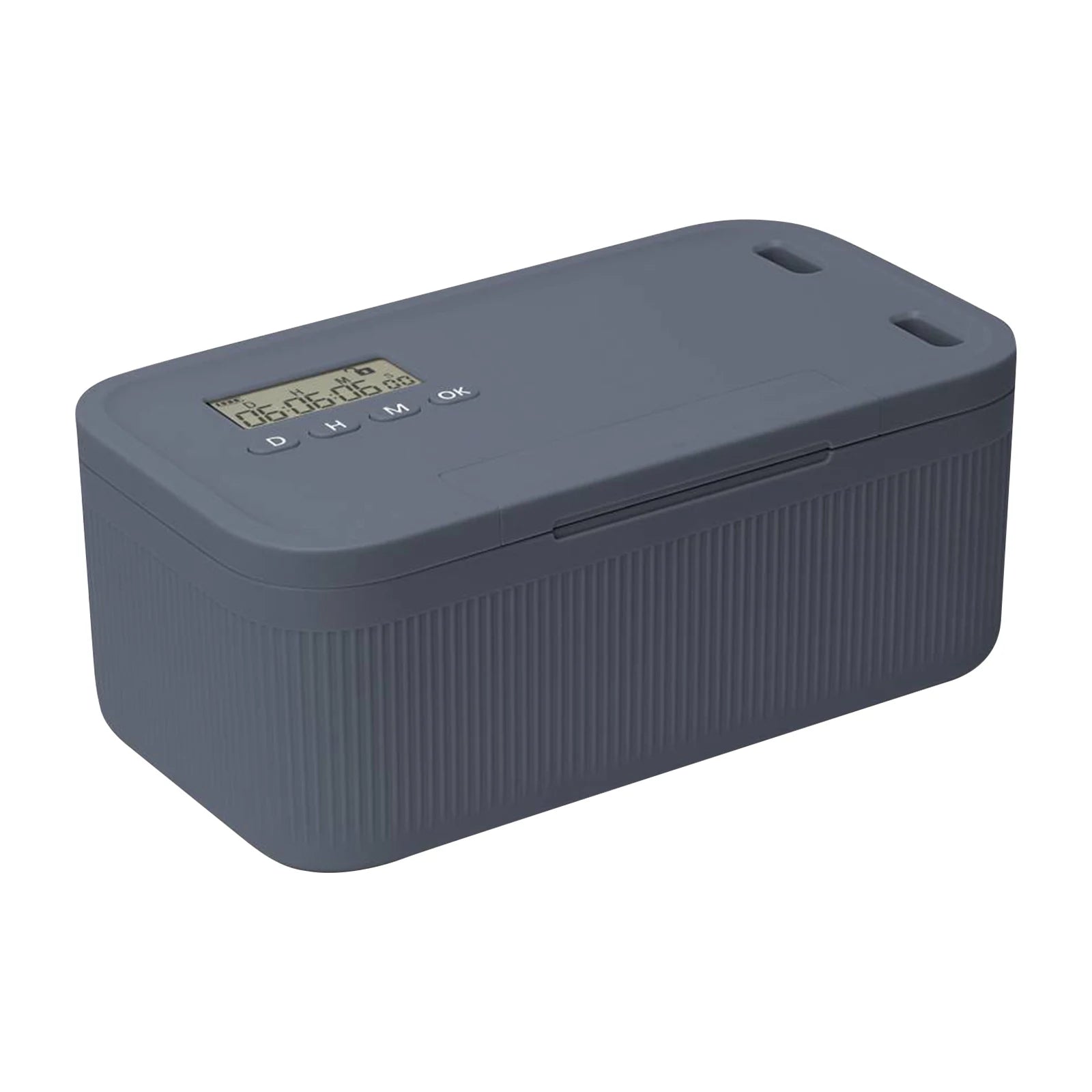 Storage Box Portable Timed Lock Organizer 2.8L Multi-Function Phone Storage Case - Grey