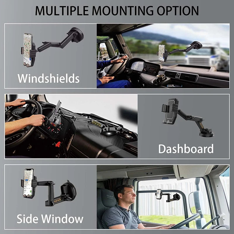 Phone Holder 1PCS Adjustable Suction Cup Dashboard Mount Flexible Viewing Bracket