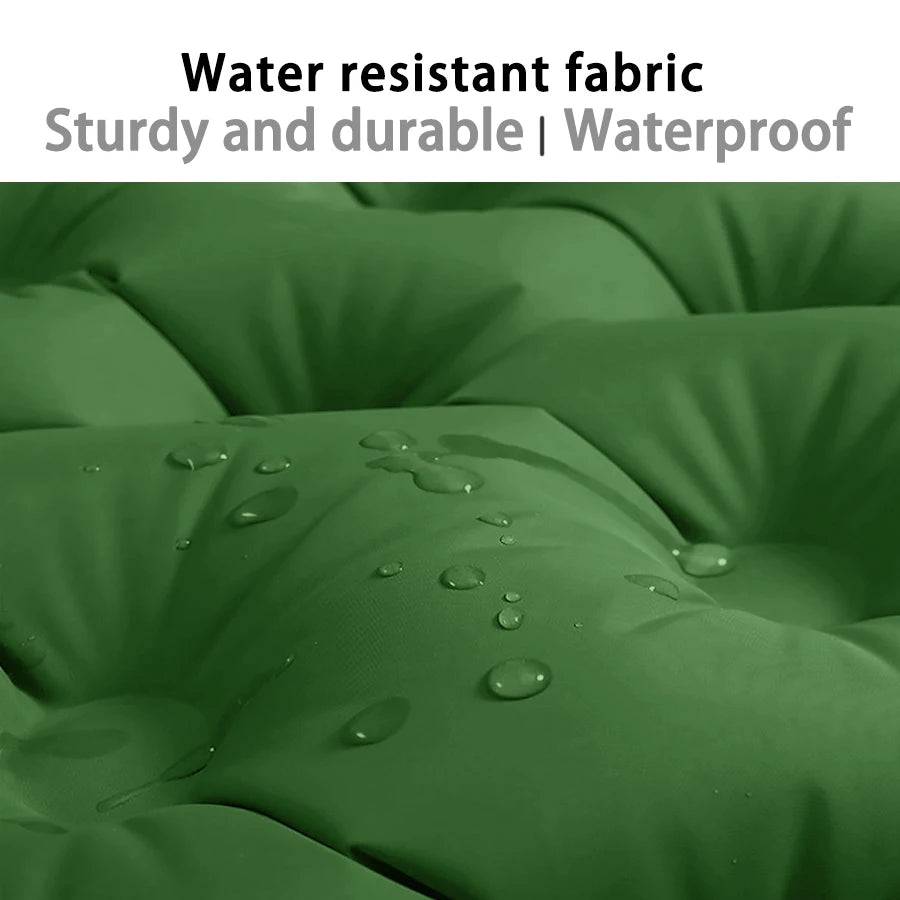 Camping Sleeping Pad Double Inflatable Mattress 200cm Portable Ultralight Folding Bed - Orange