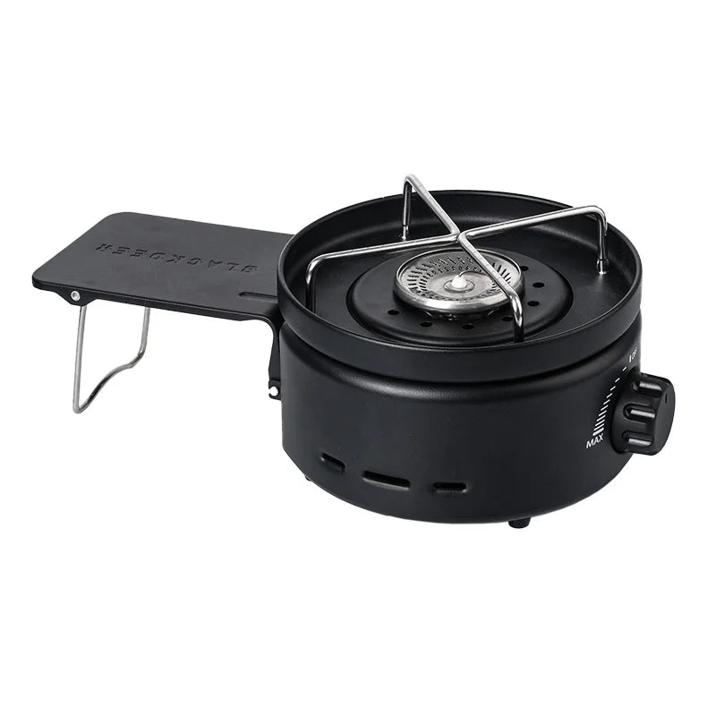 Camping Gas Stove 2400W Folding Windproof Portable Butane Cooker – Black