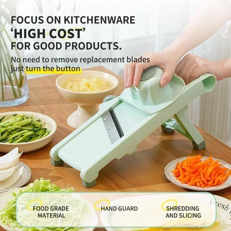 Multi-Function Vegetable Slicer Adjustable Manual Fruit Grater Potato Shredder Kitchen Tool