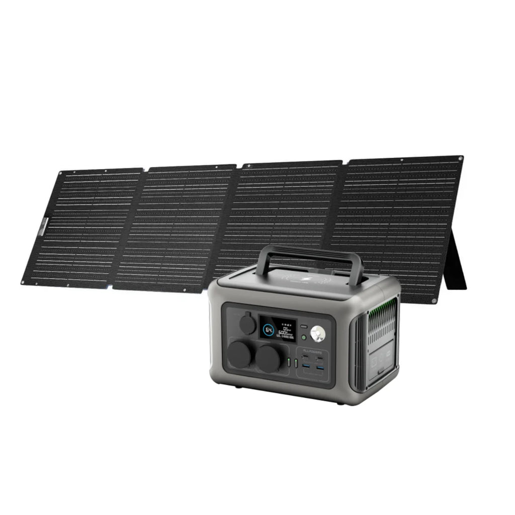 Portable Power Station 1152Wh LiFePO4 Solar Generator 1800W Pure Sine Wave UPS Backup Battery