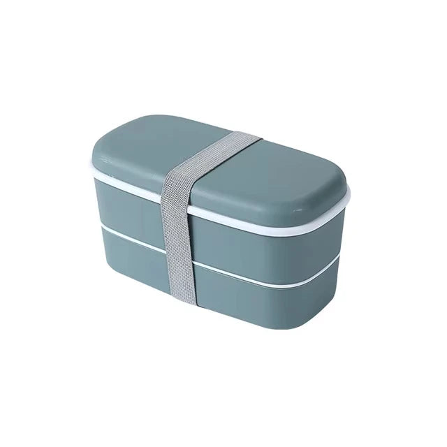 Bento Box 5000ml Double-Layer Sealed Leak-Proof Microwavable Food Storage Container - Green