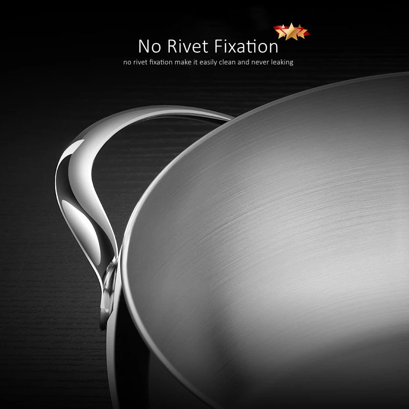 304 Stainless Steel Stock Pot 22cm 3.8L Apple Shape Soup Stewing Pot with Lid