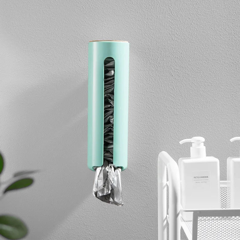 Cotton Pad Holder Wall Mounted Covered Dispenser Storage Container Organiser