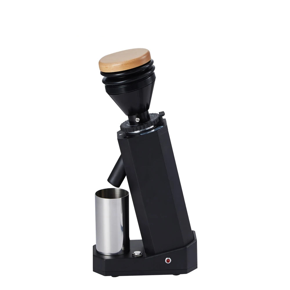 Electric Coffee Grinder 40mm Titanium Burr Adjustable Espresso Grinder - Black