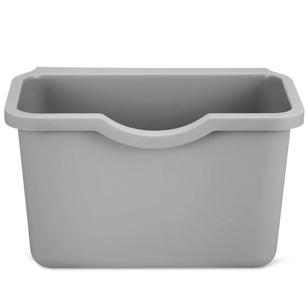 Hanging Kitchen Trash Can 20.8cm Space Saving Cabinet Door Mounted - Grey