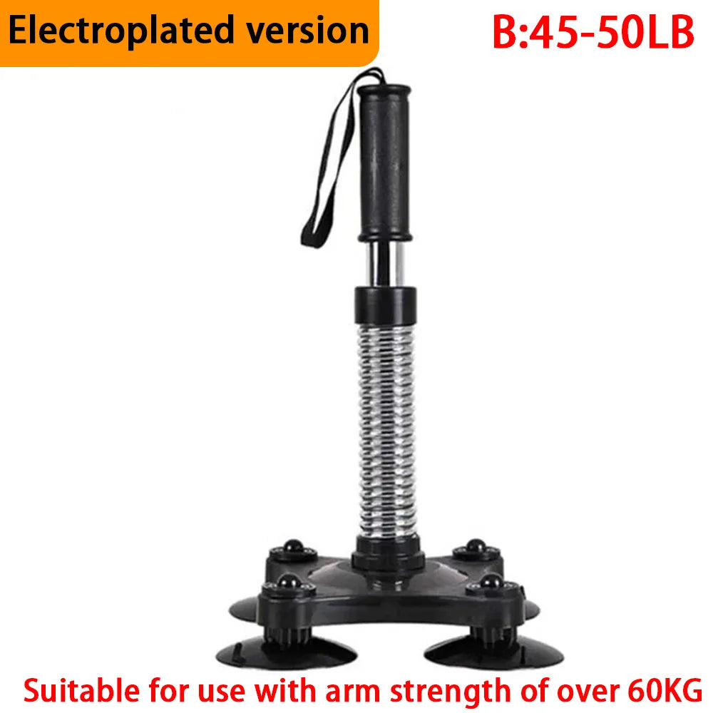 Hand Grip Exerciser Portable Spring Wrist and Forearm Strength Trainer with Suction Base - 45-50Lbs