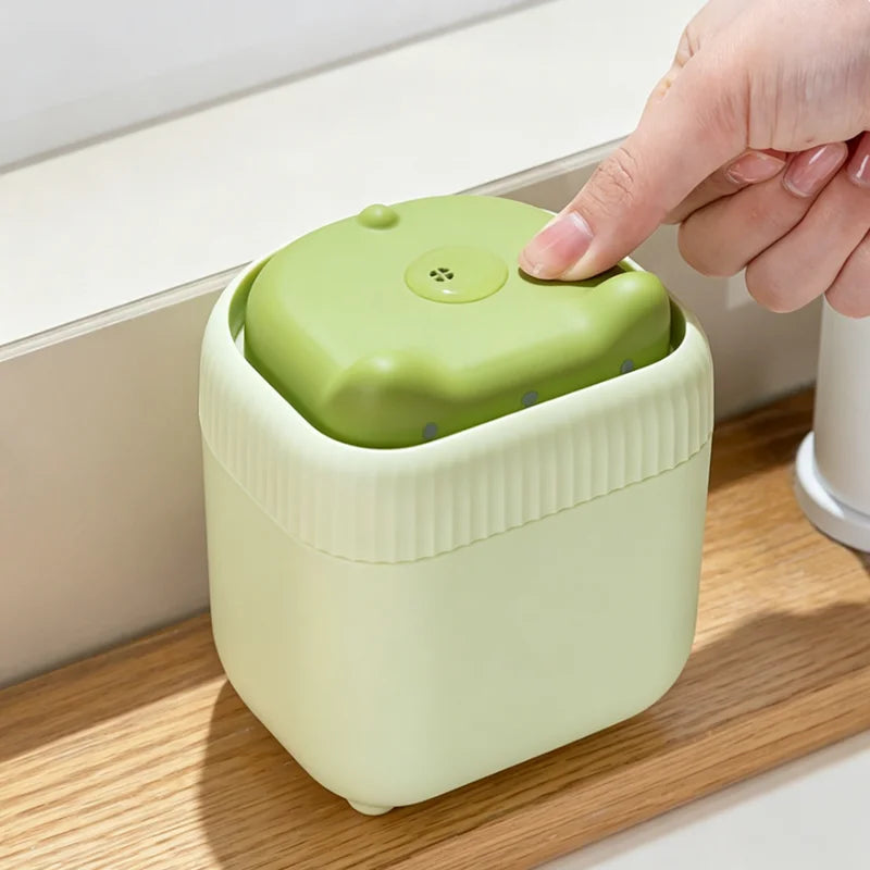 Soap Dispenser 12.5cm Cat-Shaped Press Type - Yellow