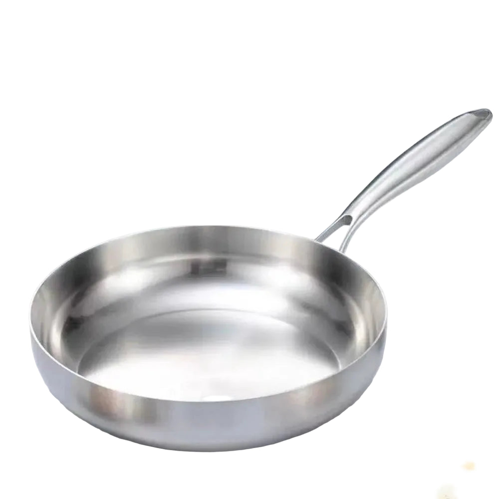 Frying Pan 22cm 316 Stainless Steel Wok Induction and Gas Compatible