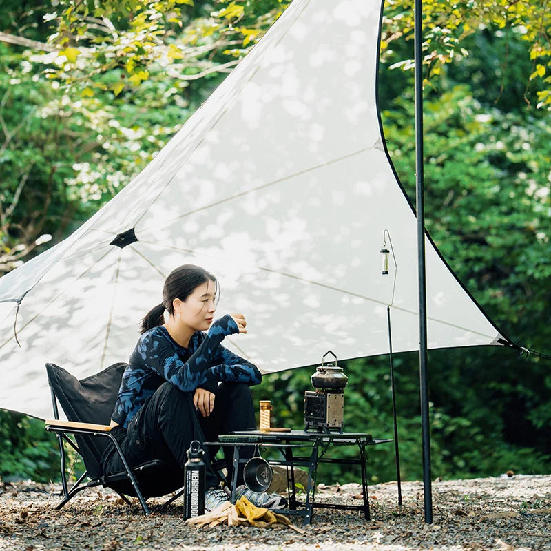 Mini Camping Stove Portable Stainless Steel Folding Firewood Stove - 1 Pc