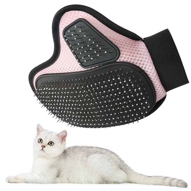 Pet Grooming Glove Washable Hair Removal Brush for Cats and Dogs - Green