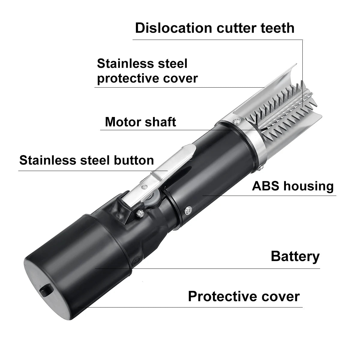 120W Rechargeable Electric Fish Scaler 8800mAh Portable Seafood Cleaner - Gray