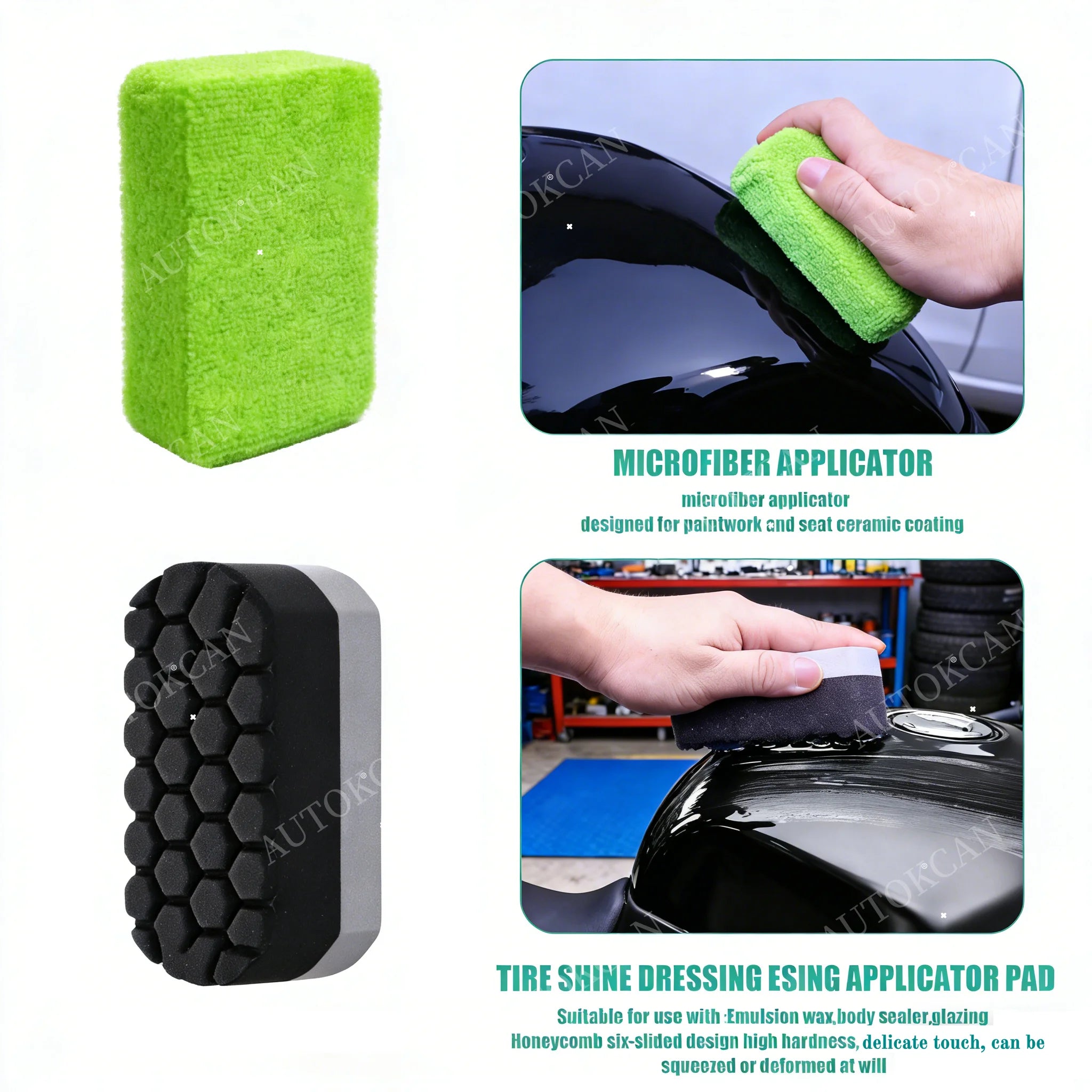 Motorcycle Washing Kit Auto Maintenance Car Detailing Brushes Strong Water Absorption Microfiber Towels Car Wheel Wash Brush Too