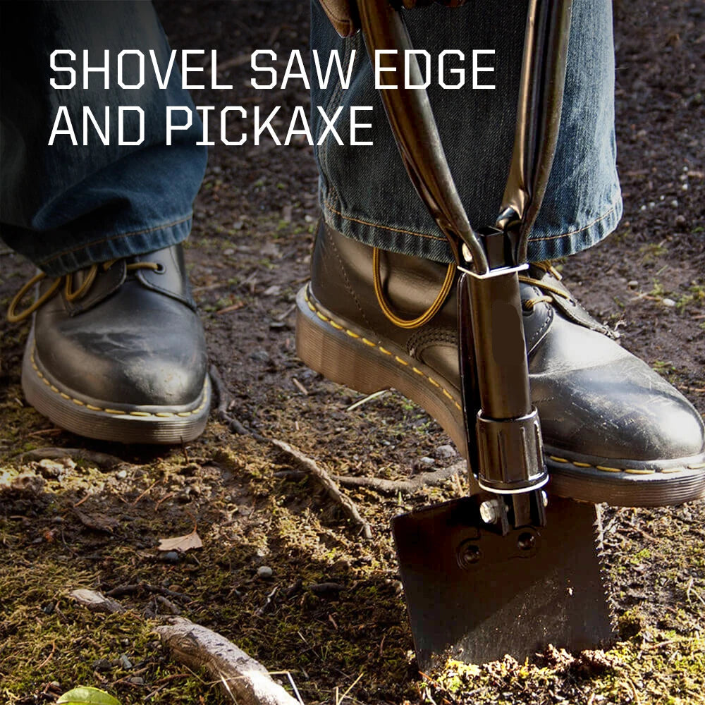 Folding Shovel Multitool – Heavy Duty Outdoor Entrenching Tool for Camping, Gardening & Survival