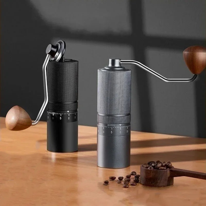 Manual Coffee Grinder 7 Core Stainless Steel Espresso Grinder - Gray