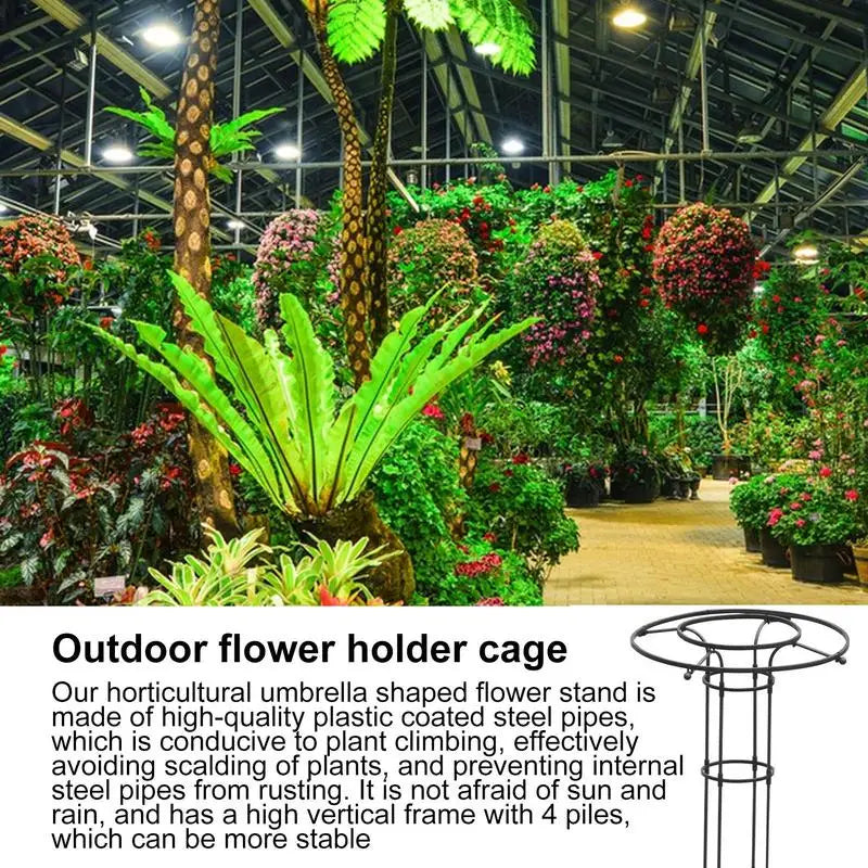 Vertical Garden Trellis Metal Wire Stake – Rust-Proof Plant Support Frame for Houseplants – 120cm