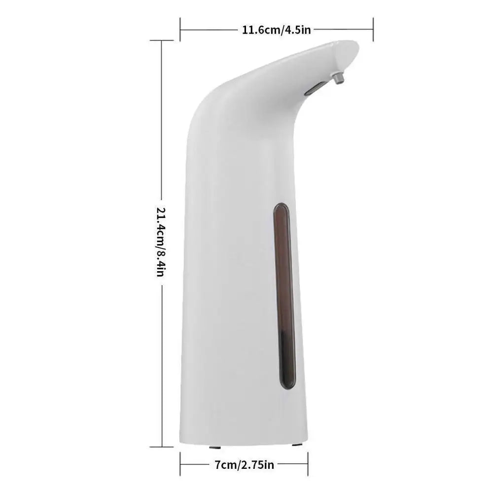 400ml Automatic Soap Dispenser Touchless Infrared Sensor Hands Free Liquid Sanitiser Dispenser – White