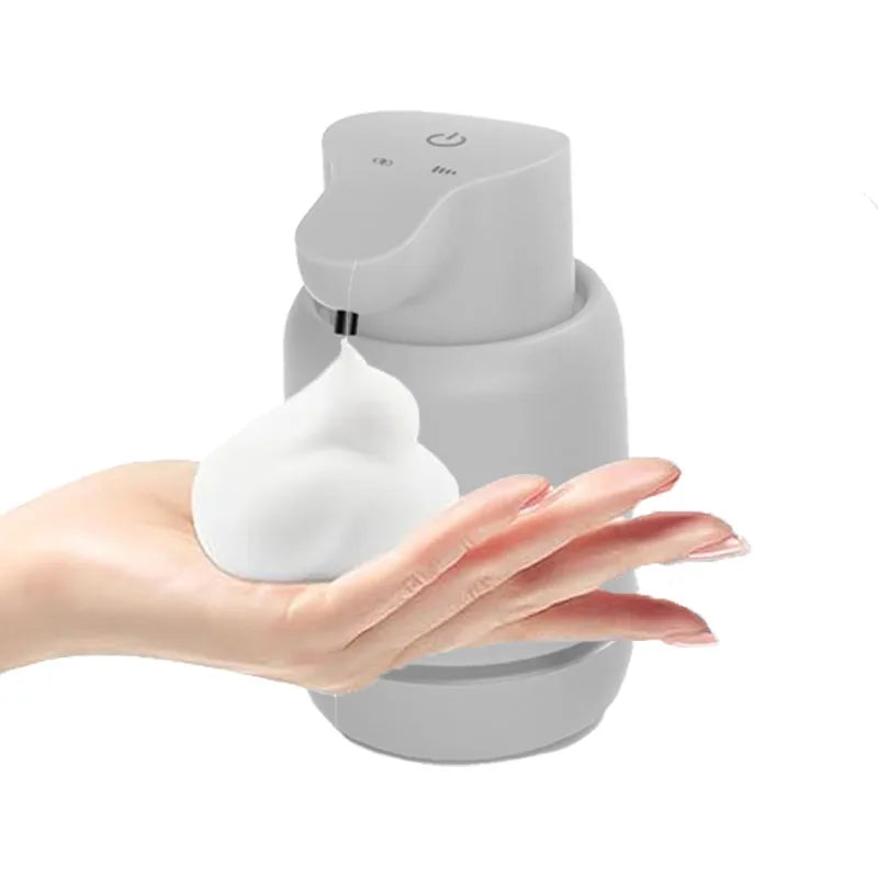 Automatic Touchless Foaming Soap Dispenser USB Rechargeable 4-Level Adjustable Foam Dispenser 450ml – Gray