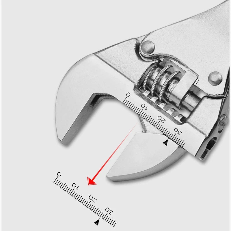 Adjustable Wrench Portable Heavy Duty Ratchet Spanner 8 Inch Repair Tool