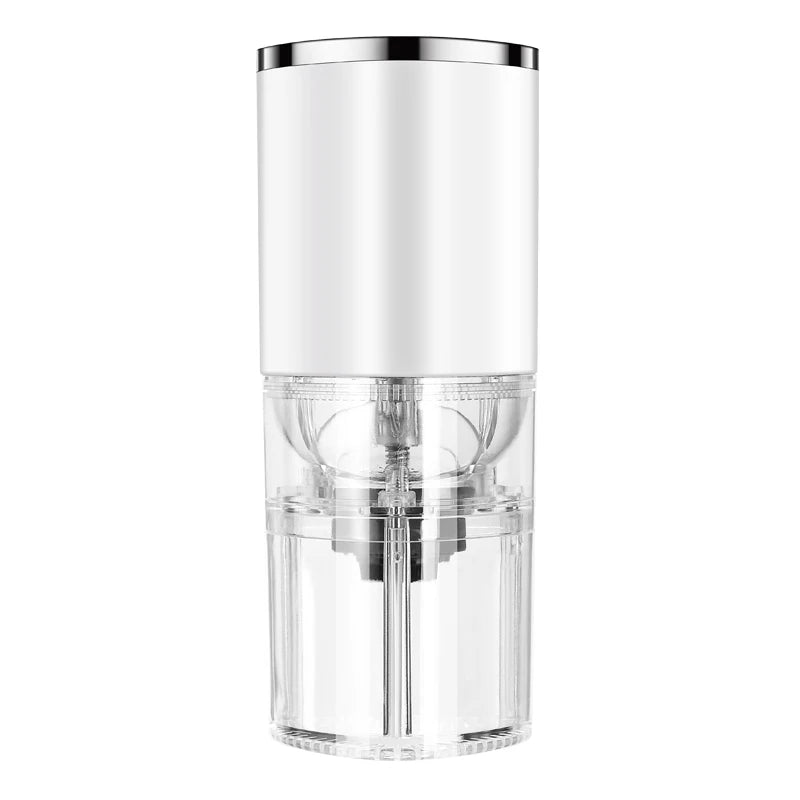 Electric Coffee Grinder Portable Rechargeable USB Type C Ceramic Burr Grinder - White