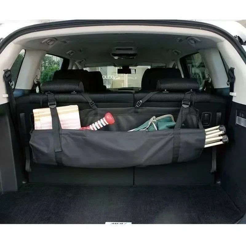 Car Trunk Storage Organiser Adjustable Oxford Backseat Cargo Net Large Capacity Travel Accessory