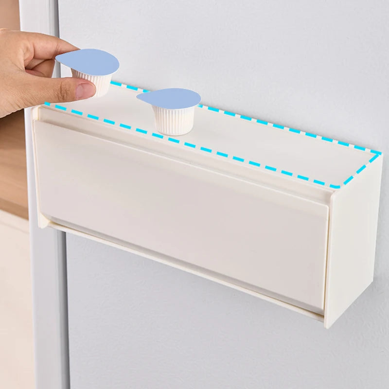Storage Box Stackable Wall Mount Removable Divider Organiser - White
